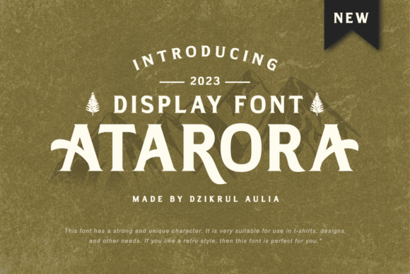 Atarora: A Vintage Display Font for Bold Digital Branding