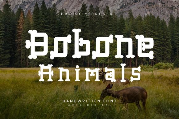 Bobone Animals: The Perfect Display Typeface for Handmade Branding