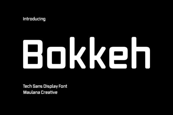 Bokkeh: The Futuristic Display Font for Creative Crafters
