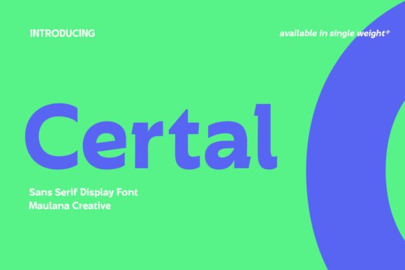 Certal: The Modern Display Font for High-Impact Campaigns