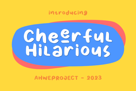Cheerful Hilarious: The Quirky Display Font for Viral Social Campaigns