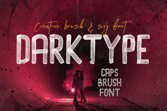 Darktype: The Artistic Brush Script Font for Modern Makers