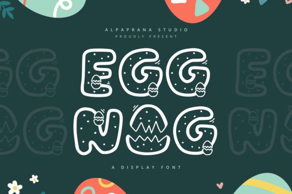 Eggnog: The Playful Display Font for Bold Branding