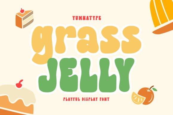 Grass Jelly: A Unique Display Font for Creative Editorial Projects