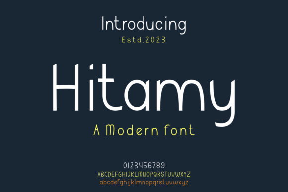 Hitamy: A Bold Display Font for Modern Editorial Design