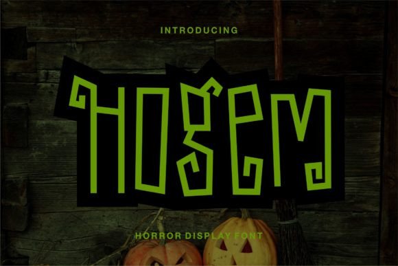 Hogem: The Quirky Horror Display Font for Spooky Digital Projects