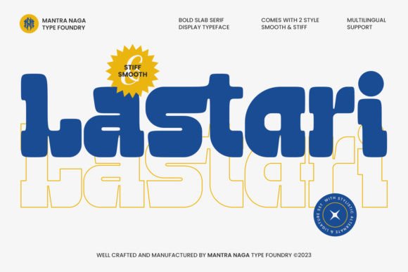 Lastari: A Bold Modern Display Font for Creative Projects
