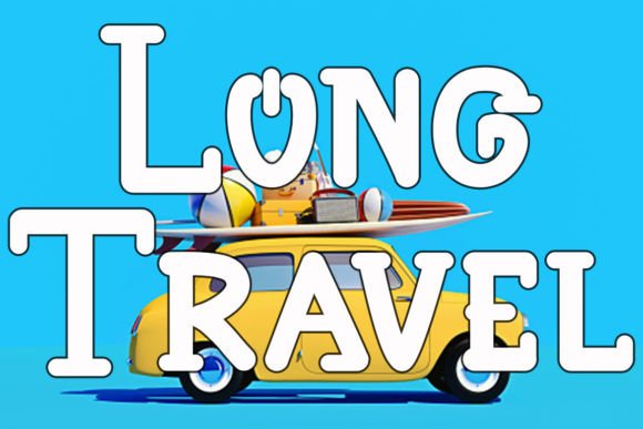 Long Travel Typeface for Modern Web Design and Digital Brands