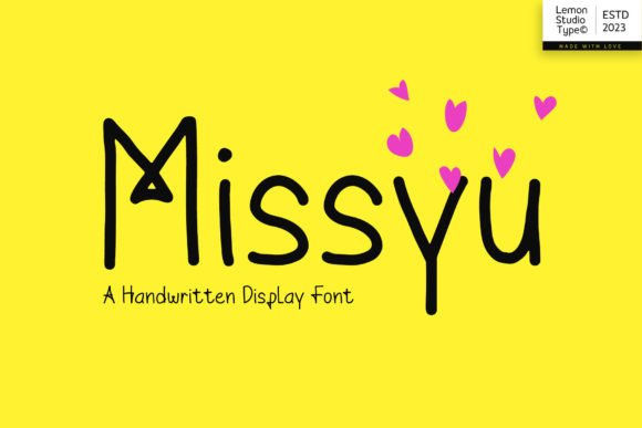 Missyu: A Modern Display Font for Handmade Creators