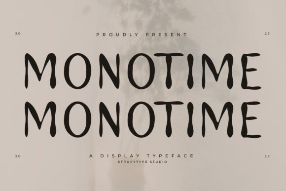 Monotime: The Modern Display Typeface for Editorial Excellence