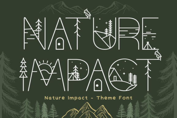 Nature Impact Typeface for Modern Campaigns
