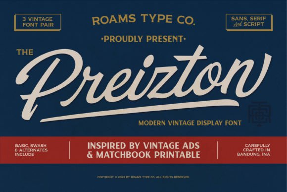 Preizton: The Vintage Sans-Serif Font for High-Impact Campaigns