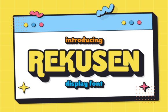 Rekusen: The Modern Display Font for Bold Craft Projects