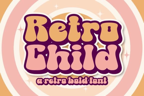 Retro Child: A Bold Display Font for Quirky Branding Projects