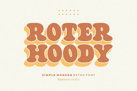 Roter Hoody: The Retro Bold Serif Display Font for Branding