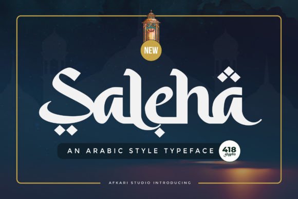Saleha Arabic-Styled Display Typeface for Authentic Branding