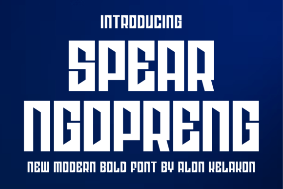 Spear Ngopreng: The Display Font That Brings Your Brand to Life