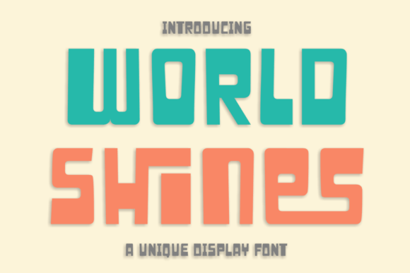 World Shines: A Playful Display Font for Modern Web Design